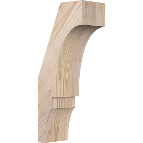 Ekena Millwork 3 1/2"W x 6"D x 14"H Balboa Smooth Knee Brace, Douglas Fir BRC04X06X14BOA00SDF - main